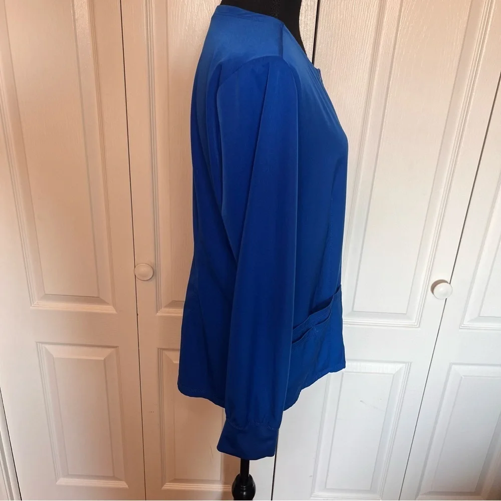 Healing Hands Women Scrub HH Works Megan Jacket 5500 ROYAL Snap Buttons 5 Pocket